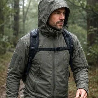 Veste Softshell kaki Fighter V2 | Imperméable, respirante et robuste