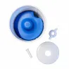 Kit Impérial Mangeoire & Abreuvoir 30L pour Volailles - Bleu/Rouge/Blanc Gaun