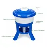 Kit Impérial Mangeoire & Abreuvoir 30L pour Volailles - Bleu/Rouge/Blanc Gaun