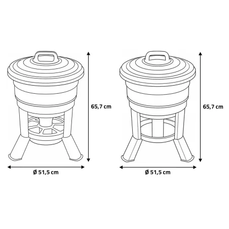 Kit Impérial Mangeoire & Abreuvoir 30L pour Volailles - Bleu/Rouge/Blanc Gaun