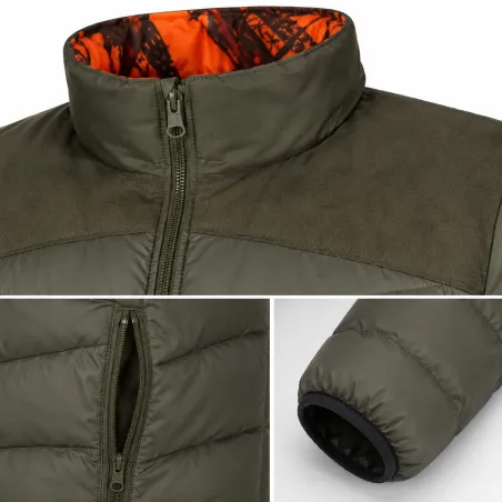 Doudoune Réversible STAGUNT Alaskan Kaki Orange Blaze