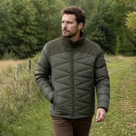Doudoune Réversible STAGUNT Alaskan Kaki Orange Blaze