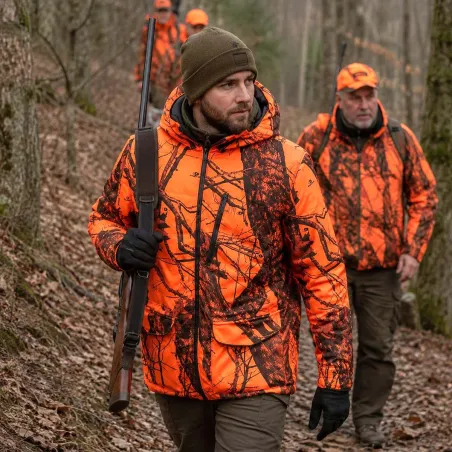 Doudoune Réversible STAGUNT Alaskan Kaki Orange Blaze