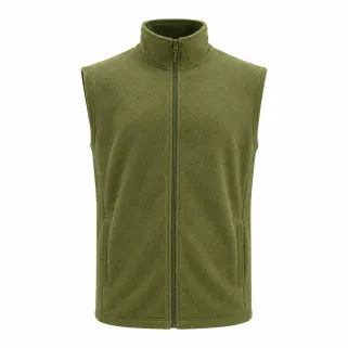 Veste polaire kaki sans manches