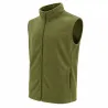 Veste polaire kaki sans manches