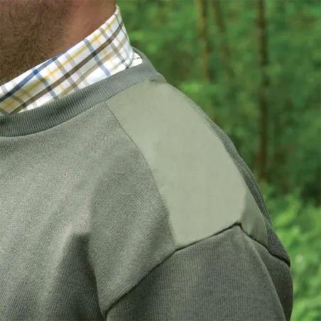 PULL KAKI CHASSE ET NATURE