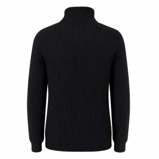 Pull Troyer Brandit® Noir Homme - Col Camionneur - Manches Longues