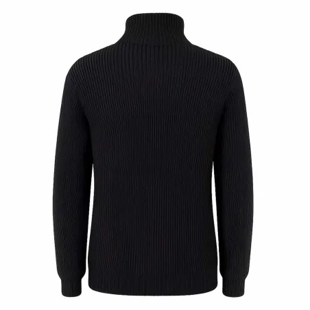 Pull Troyer Brandit® Noir Homme - Col Camionneur - Manches Longues