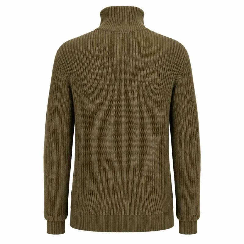Pull Troyer Olive à Col Camionneur - Brandit® Homme
