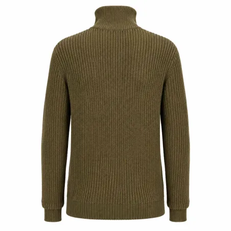 Pull Troyer Olive à Col Camionneur - Brandit® Homme