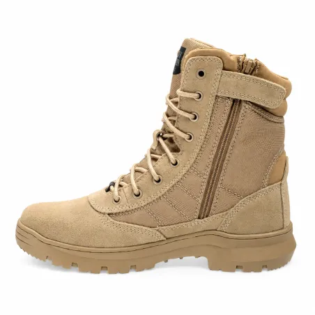 Chaussures travail Dune beige mi-hautes antidérapantes textile