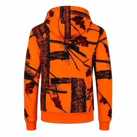 Sweat à capuche enfant fluo Treeland zippé polaire 100% polyester