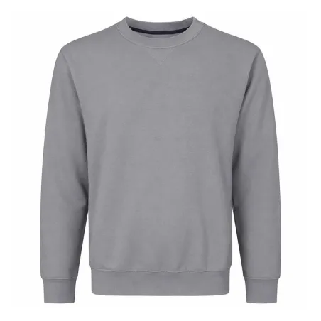 Sweat col rond gris - Pull casual confort homme femme
