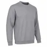 Sweat col rond gris - Pull casual confort homme femme