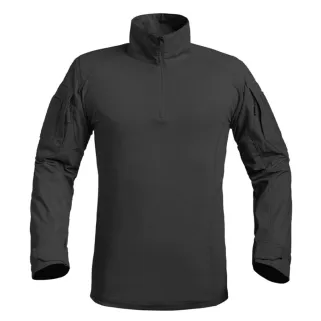 Chemise Ubas Fighter col montant zip coton polyester noir M à 3XL