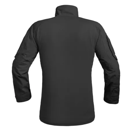 Chemise Ubas Fighter col montant zip coton polyester noir M à 3XL