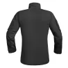 Chemise Ubas Fighter col montant zip coton polyester noir M à 3XL