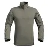 Chemise Ubas Fighter col montant zip coton polyester kaki M à 3XL