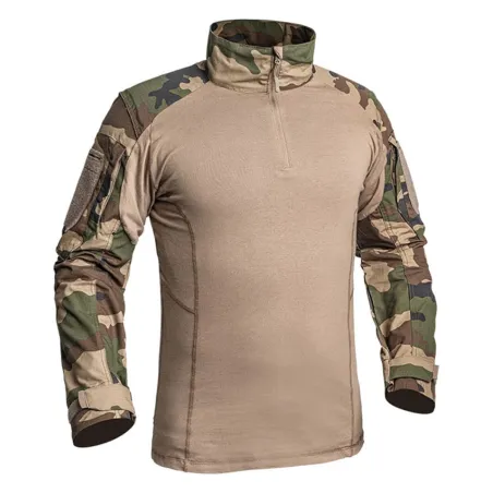 Chemise Ubas Fighter col montant zip coton polyester camo M à 3XL