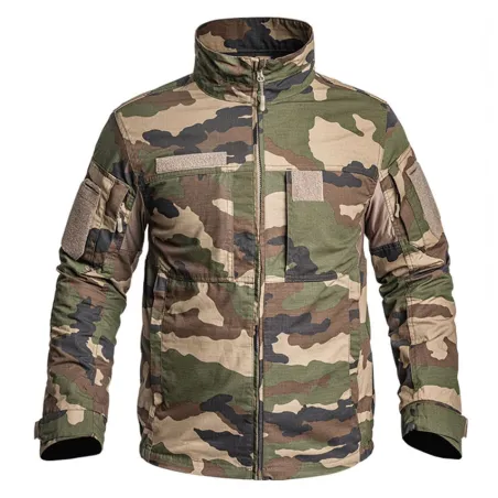 Veste courte Fighter 8 poches zip coton polyester camo XS à 3XL