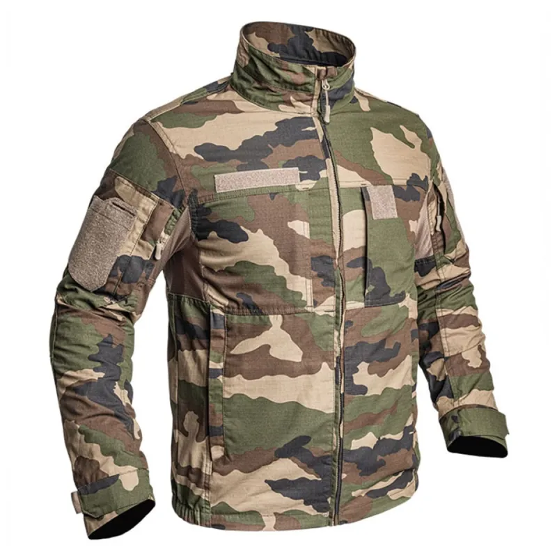 Veste courte Fighter 8 poches zip coton polyester camo XS à 3XL