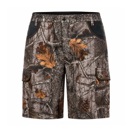 Bermuda enfant 2 poches polyester camo forest 8 à 16 ans