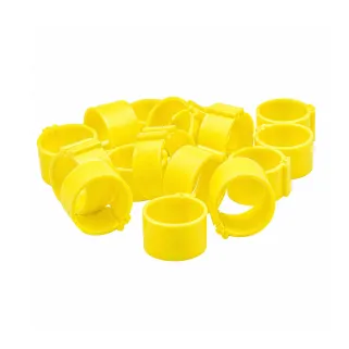Bagues à clip éco Ø18mm par 50 pièces Rouge