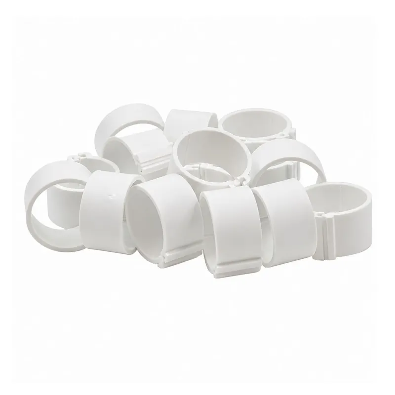 Bagues à clip éco Ø20mm par 50 pièces Blanc