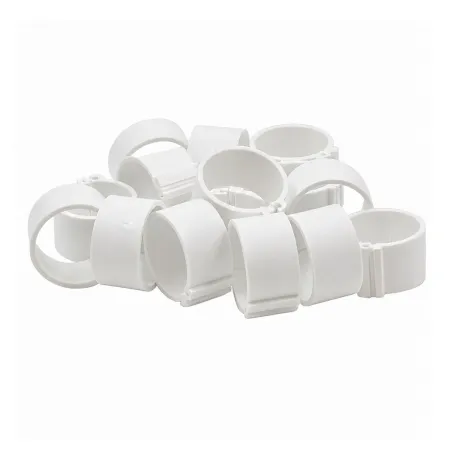Bagues à clip éco Ø20mm par 50 pièces Blanc
