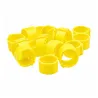 Bagues à clip éco Ø20mm par 50 pièces Jaune Fluo