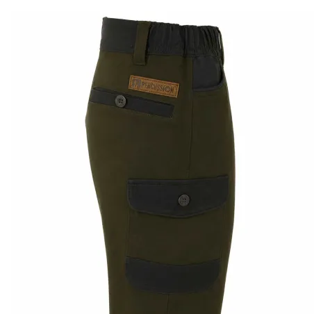 Fuseau chasse tradition enfant polyester coton kaki 