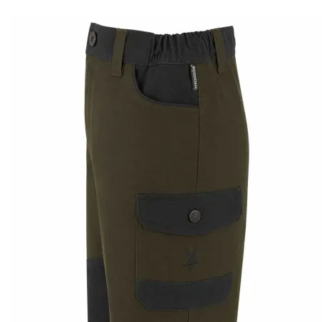 Fuseau chasse tradition enfant polyester coton kaki 