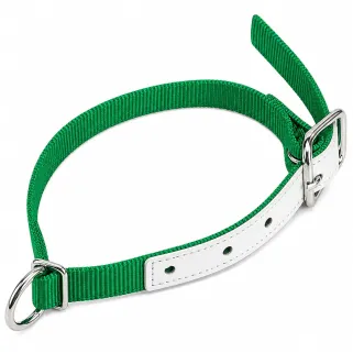 Collier moutons et chèvres nylon vert