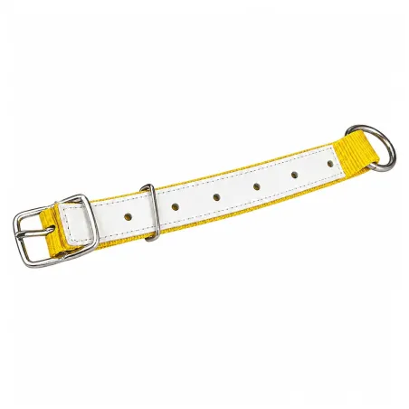 Collier moutons et chèvres nylon jaune