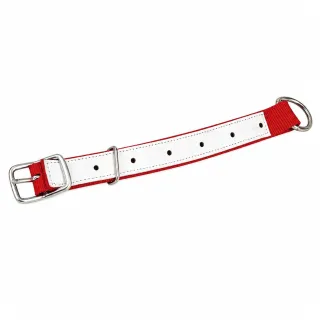 Collier moutons et chèvres nylon rouge