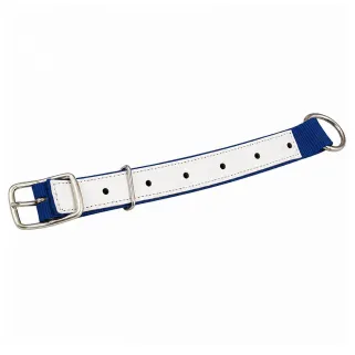 Collier moutons et chèvres nylon bleu