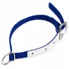 Collier moutons et chèvres nylon bleu