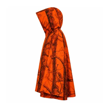 Pèlerine Dinan Ghost imperméable polyuréthane orange blaze&black