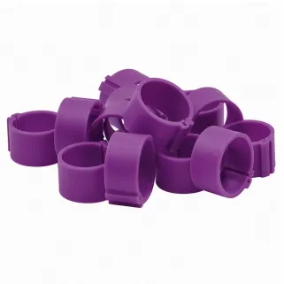 Bagues à clip éco Ø25mm par 50 pièces Mauve