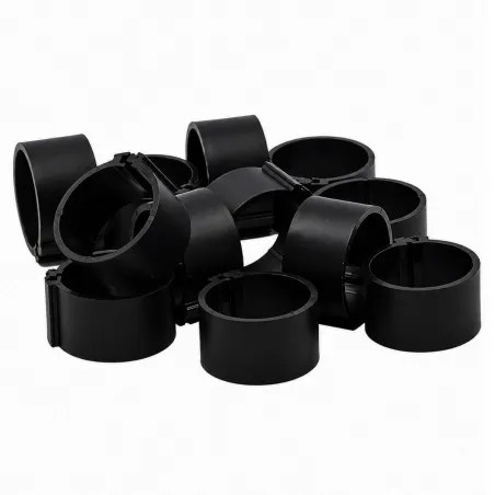 Bagues à clip éco Ø25mm par 50 pièces noir