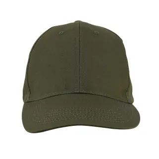 Casquette visière rigide velcro coton verte taille unique