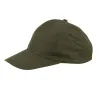 Casquette visière rigide velcro coton verte taille unique