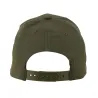 Casquette visière rigide velcro coton verte taille unique