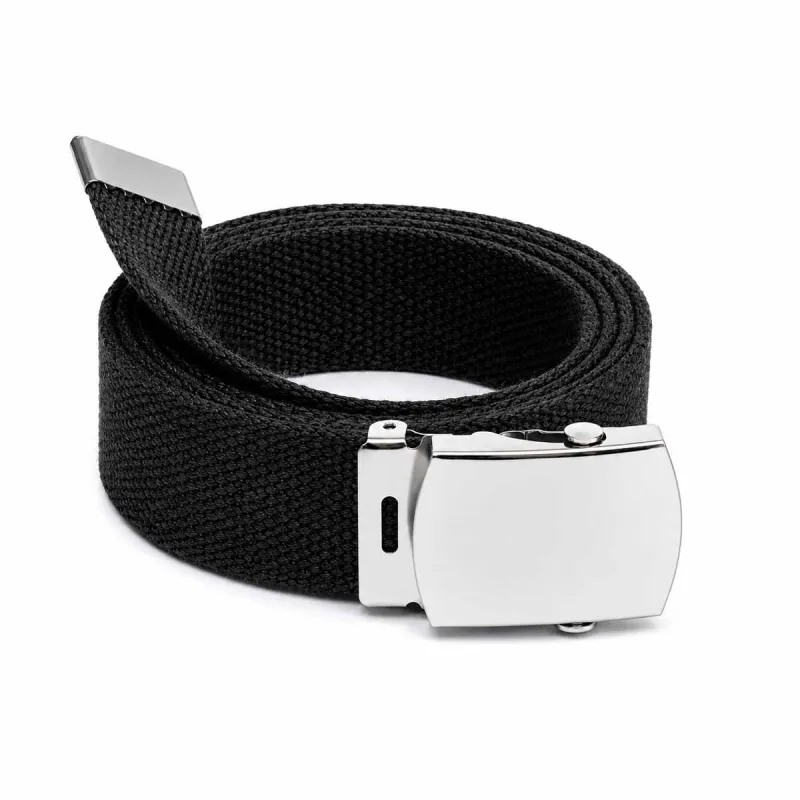 Ceinture Toile Type US Percussion noir 130 cm