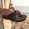 Tongs en Cuir Marron pour Homme - Dirbe - Ayoka