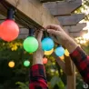 Guirlande lumineuse 20 boules couleur - 14,5 m