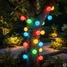 Guirlande lumineuse 20 boules couleur - 14,5 m