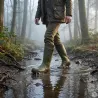 Bottes de chasse Alaska soufflet Zip caoutchouc kaki 39 à 47