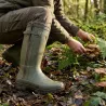 Bottes de chasse Alaska soufflet Zip caoutchouc kaki 39 à 47
