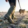 Bottes de chasse Alaska soufflet Zip caoutchouc kaki 39 à 47
